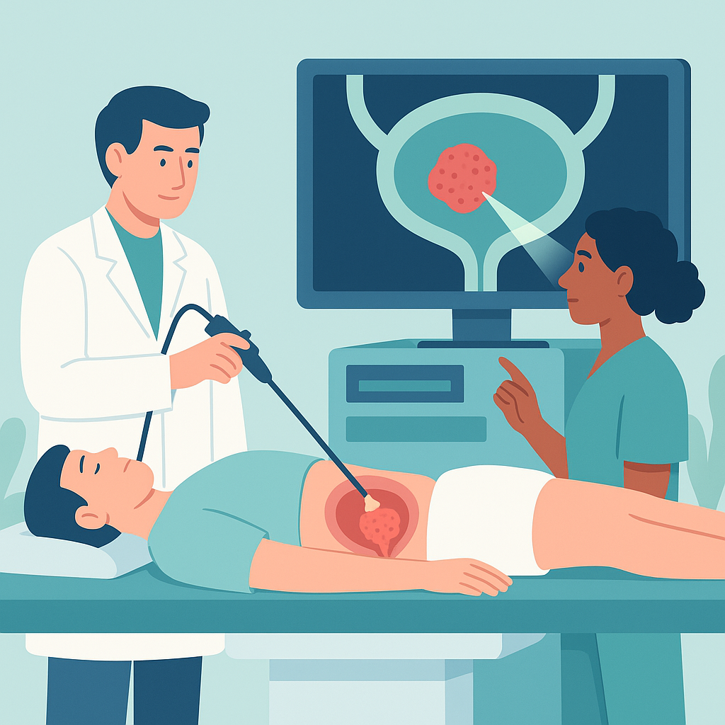 Illustration medicale - ACTUALITES 2016 POUR LA DETECTION ENDOSCOPIQUE DES TUMEURS DE VESSIE