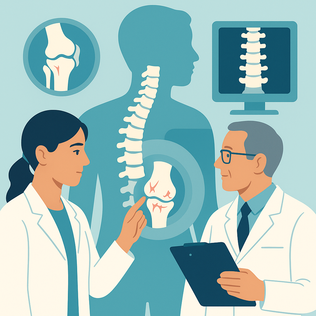 Illustration medicale - Arthrose et pathologies rachidiennes