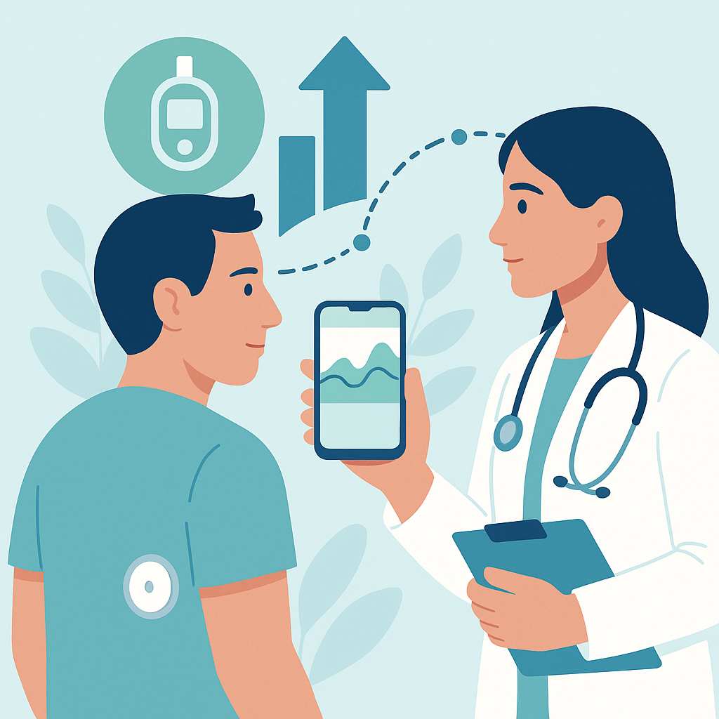 Illustration medicale - Autosurveillance glycémique chez les patients diabétiques : une révolution en marche