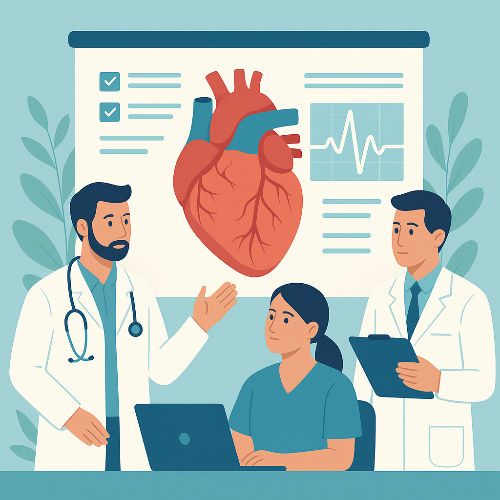 Illustration medicale - Avancées et recommandations concernant la cardiomyopathie hypertrophique