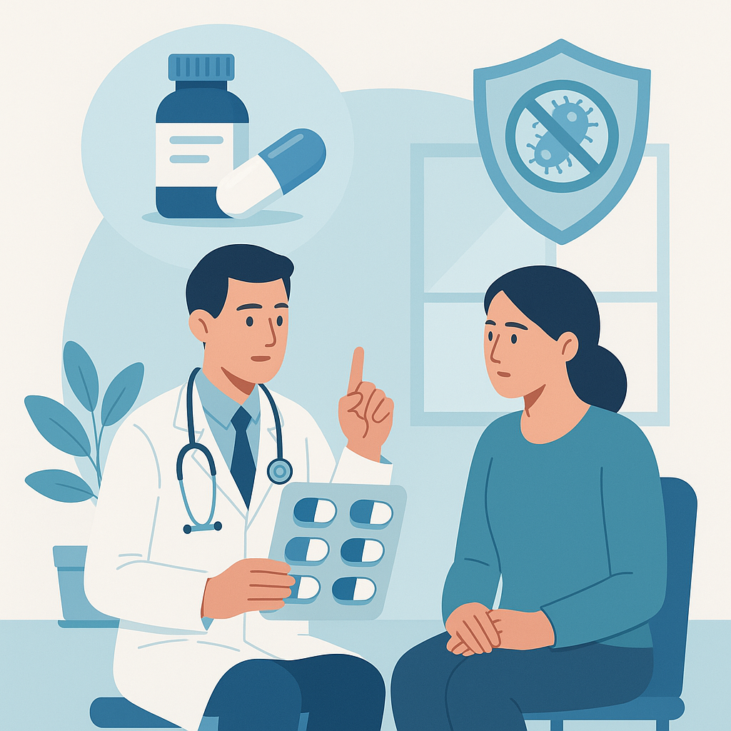 Illustration medicale - Bon usage des antibiotiques