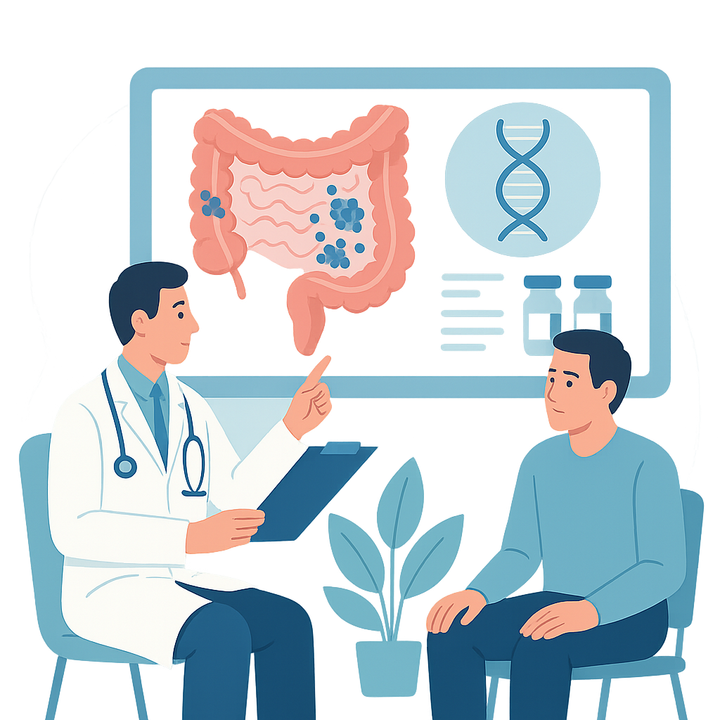 Illustration medicale - Cancer colorectal métastatique et biomarqueurs : quel traitement pour quel patient ?