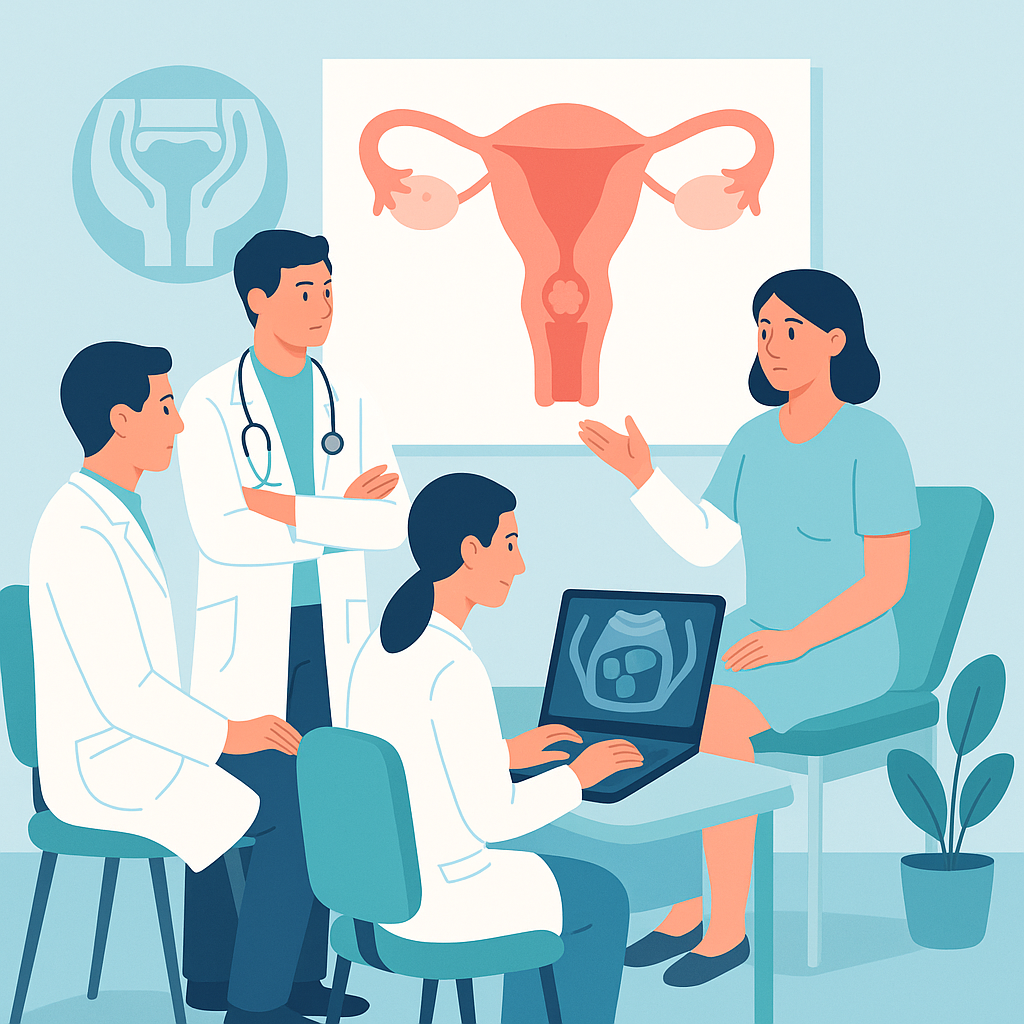 Illustration medicale - Cancer du col utérin non métastatique : principes de la prise en charge