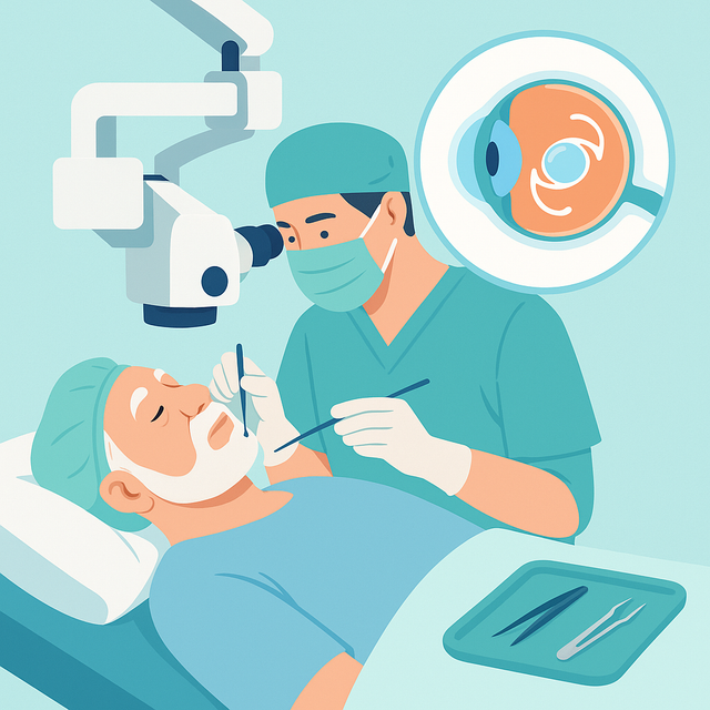 Chirurgie de la cataracte : chance réfractive du sujet âgé