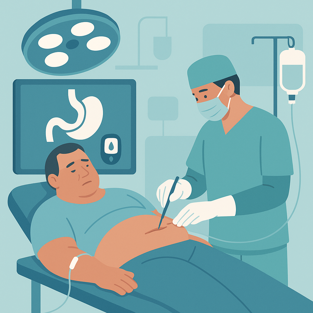 Illustration medicale - Chirurgie métabolique chez le patient diabétique