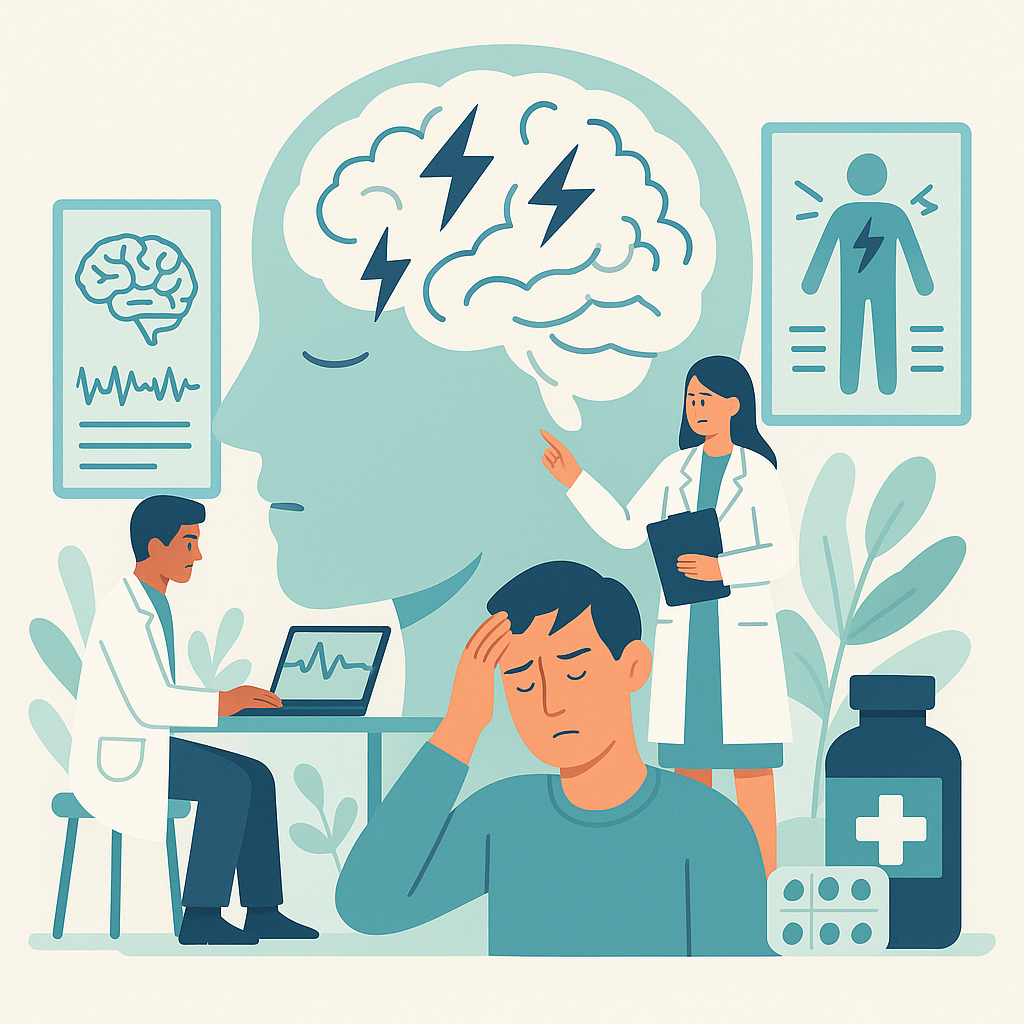 Illustration medicale - Classification et traitement des épilepsies