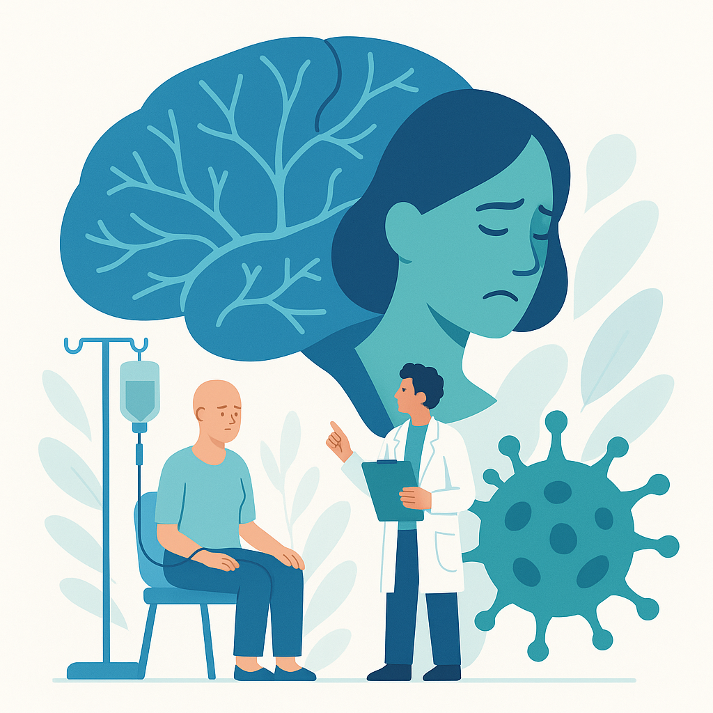 Illustration medicale - Complications neurologiques induites par les traitements anti-cancéreux