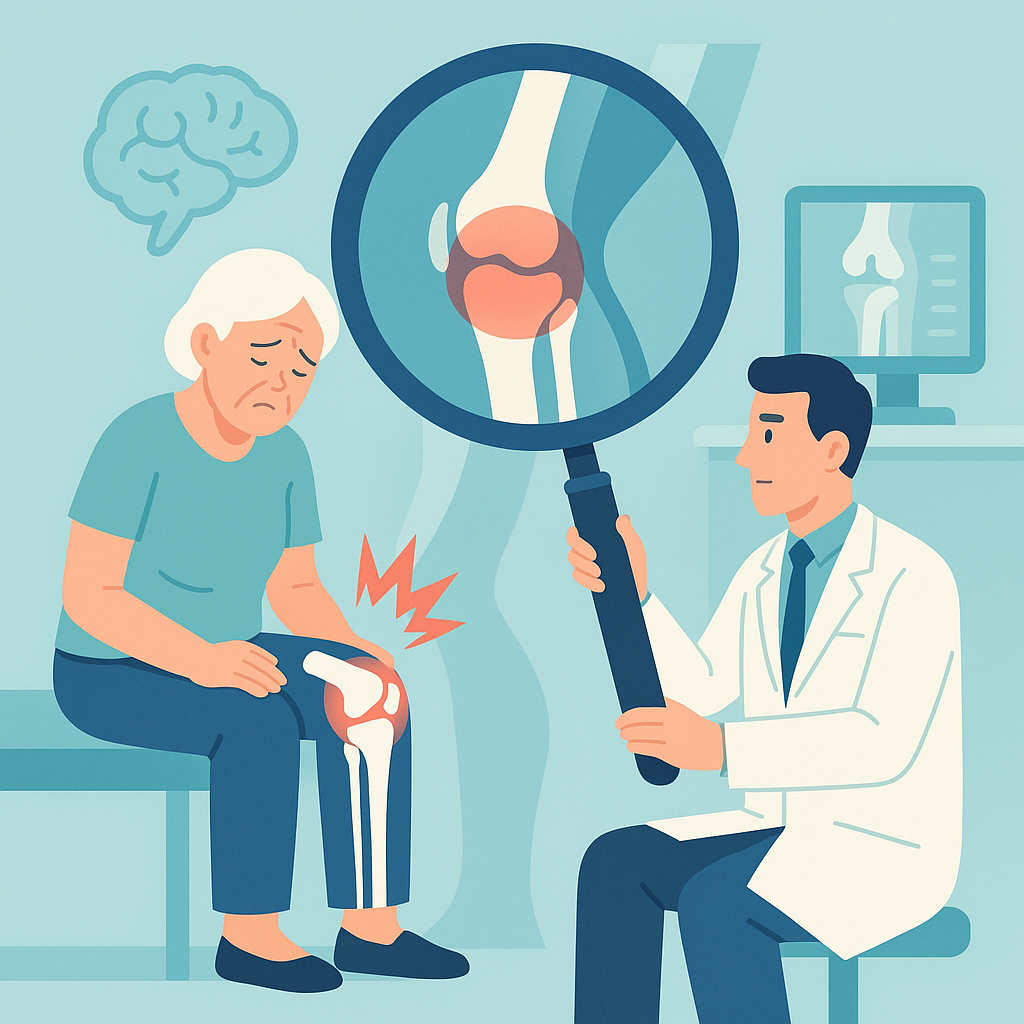 Illustration medicale - Comprendre la douleur dans l'arthrose pour mieux la cibler