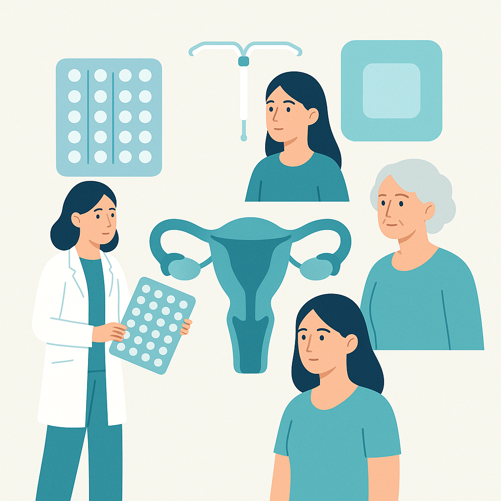 Illustration medicale - Contraception Hormonale