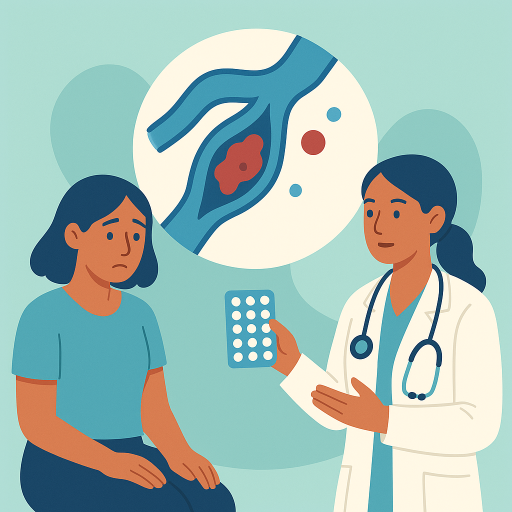 Illustration medicale - Contraception hormonale et risque veineux