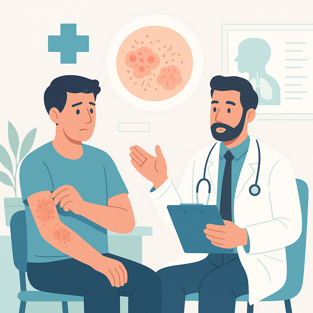 Illustration medicale - Dermatite Atopique : Entretien avec Jean David Bouaziz