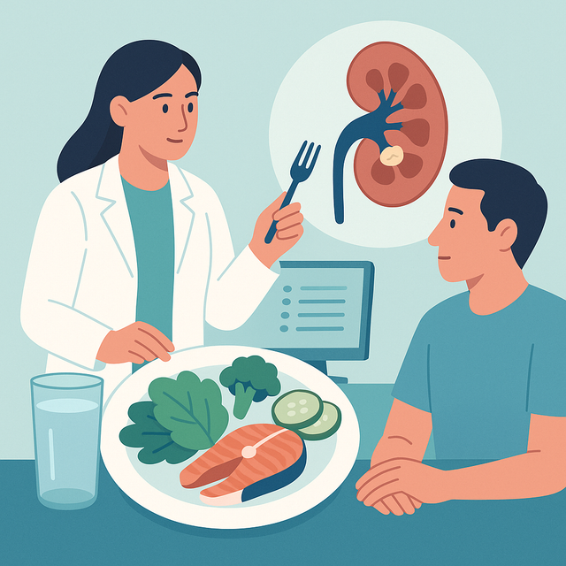 Diététique et lithiase rénale : tout est dans l'assiette !