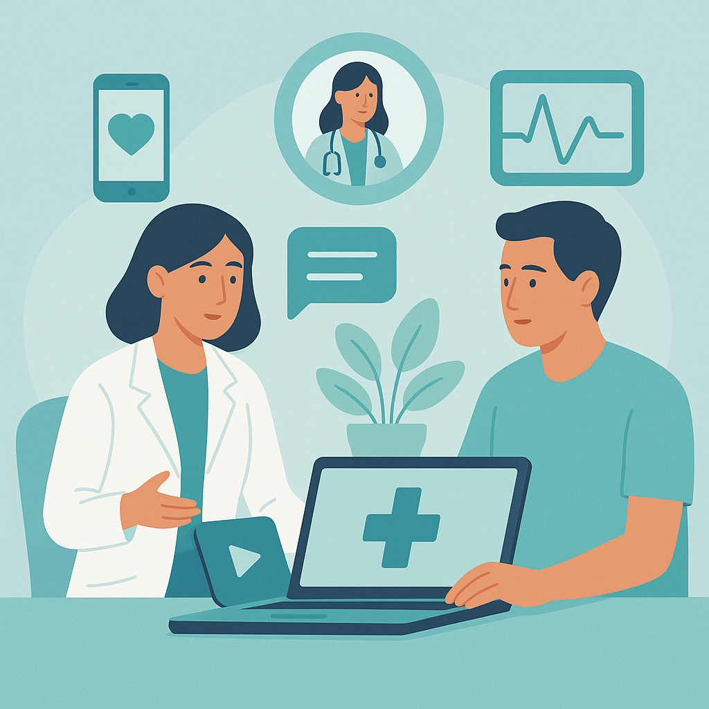 Illustration medicale - Éducation thérapeutique : apport du numérique