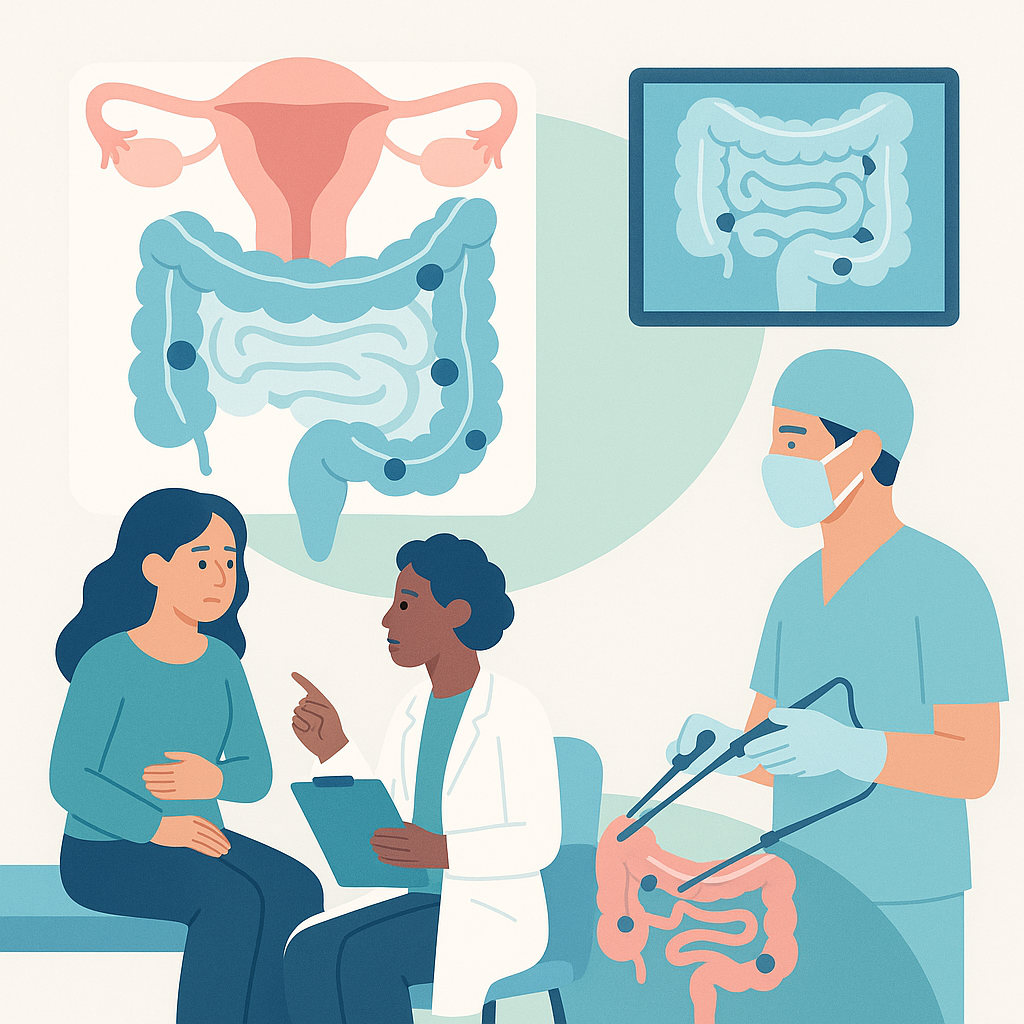 Illustration medicale - Endométriose colorectale : Quelle stratégie thérapeutique ?