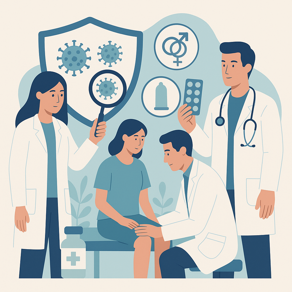 Illustration medicale - Epidémiologie et prise en charge des maladies sexuellement transmissibles