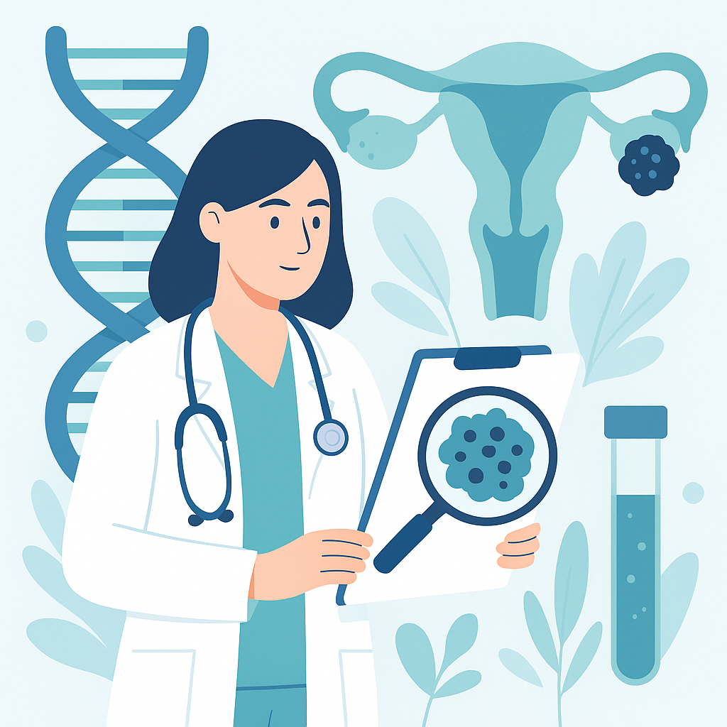 Illustration medicale - Génétique des cancers gynécologiques : enjeux thérapeutiques et diagnostiques