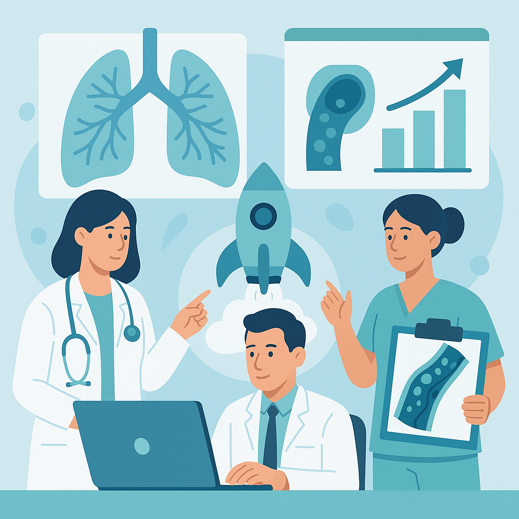Illustration medicale - Hypertension Artérielle Pulmonaire : un modèle pour une Start-up