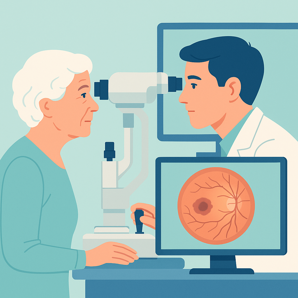 Illustration medicale - Imagerie de la DMLA