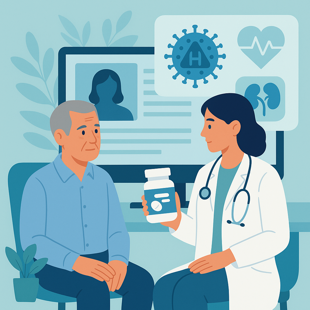 Illustration medicale - Infection par le VIH : le devenir du patient sous antirétroviraux