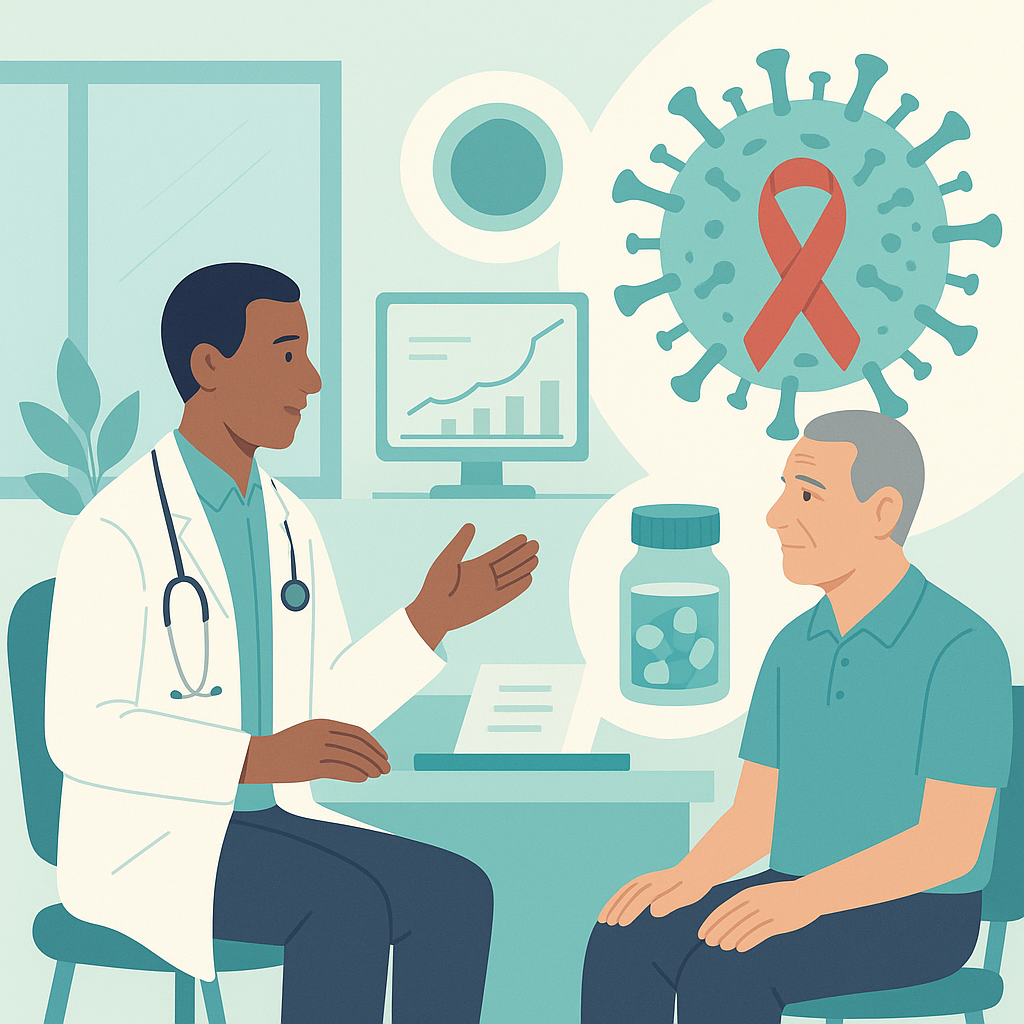 Illustration medicale - Infection par le VIH : le devenir du patient sous antirétroviraux