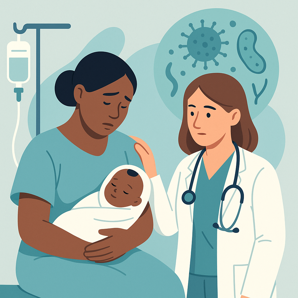 Illustration medicale - Infections de la mère et de l'enfant