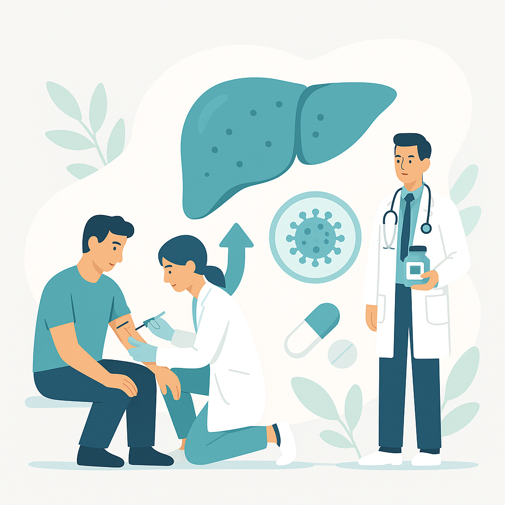 Illustration medicale - L'hépatite C, du dépistage au traitement, une révolution en marche