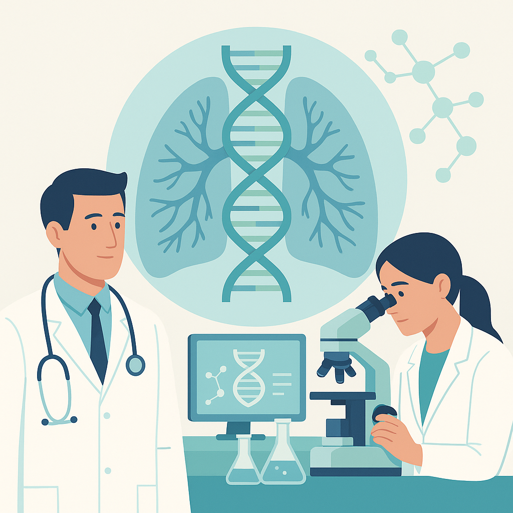 Illustration medicale - L'irruption de la génétique en pneumologie