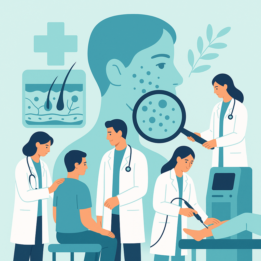 Illustration medicale - La dermatologie, une spécialité mobilisée autour de ses missions