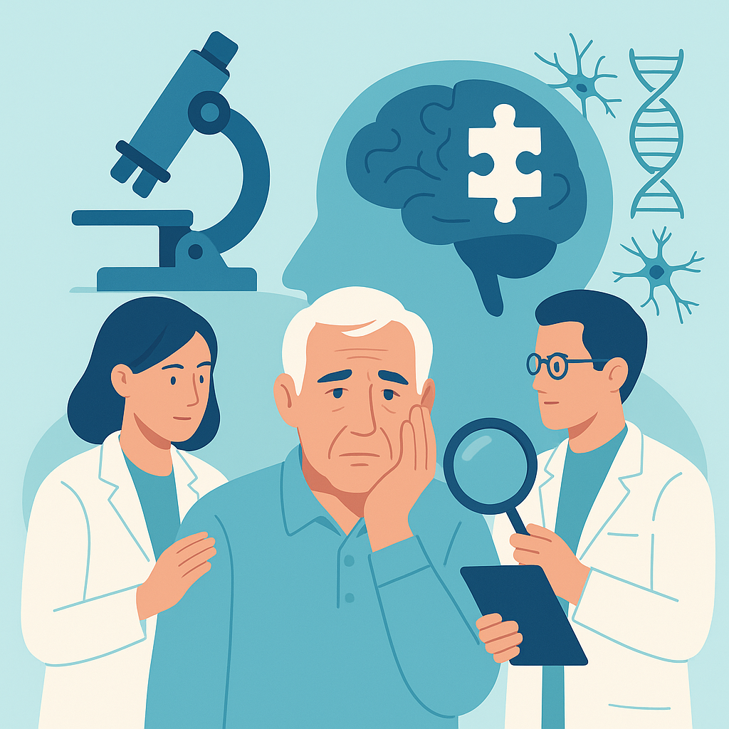 Illustration medicale - La maladie d'Alzheimer