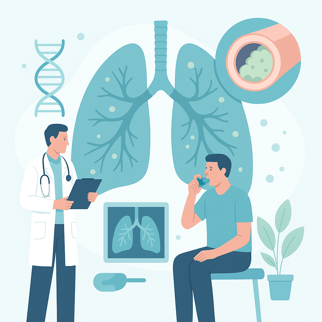 Illustration medicale - La mucoviscidose en 2020