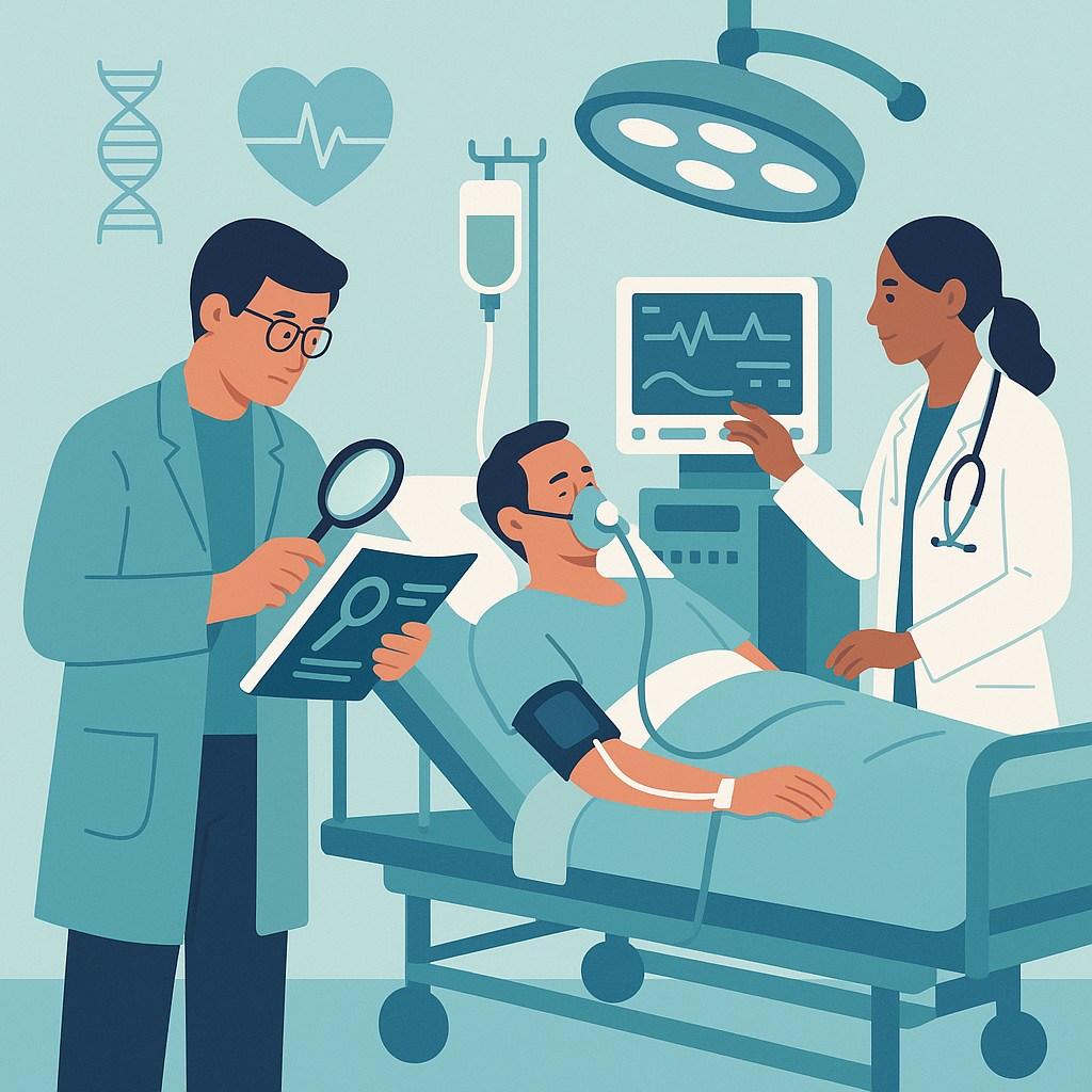 Illustration medicale - La recherche clinique en réanimation