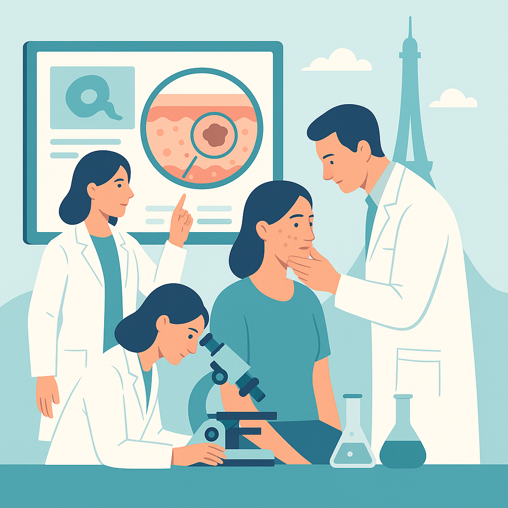 Illustration medicale - La recherche dermatologique en Ile de France