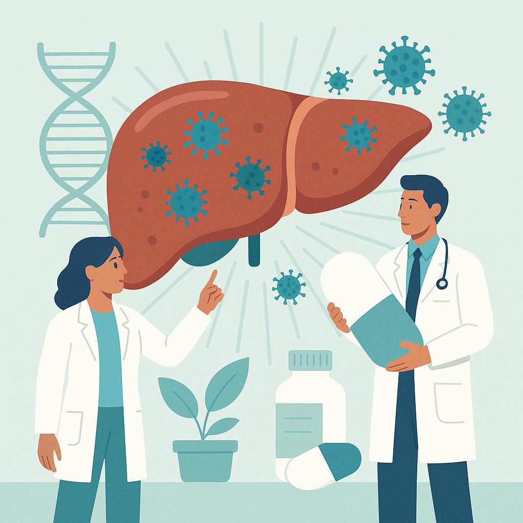 Illustration medicale - La Révolution thérapeutique de l'hépatite chronique C