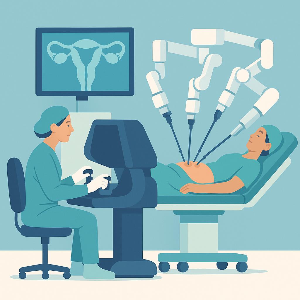 Illustration medicale - La robotique : une innovation majeure en chirurgie gynécologique