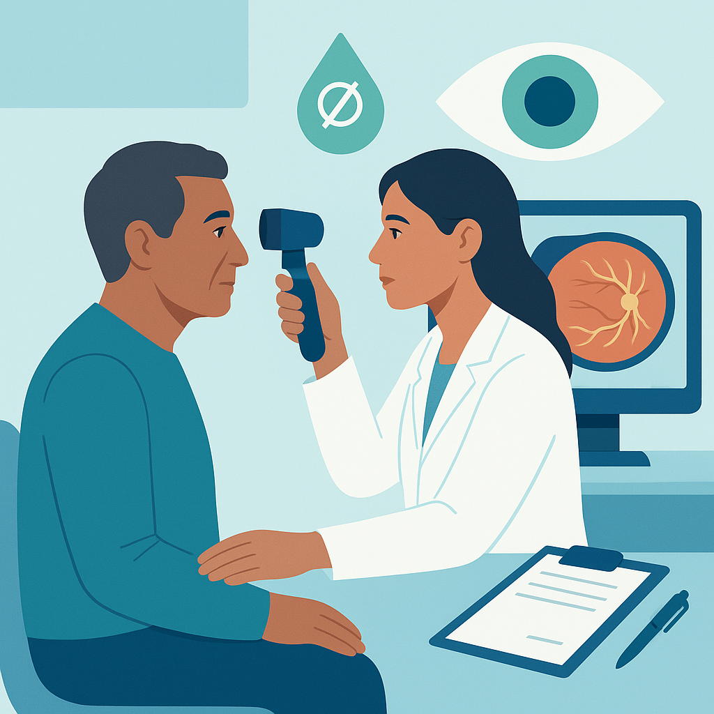 Illustration medicale - Le point sur la Rétinopathie Diabétique