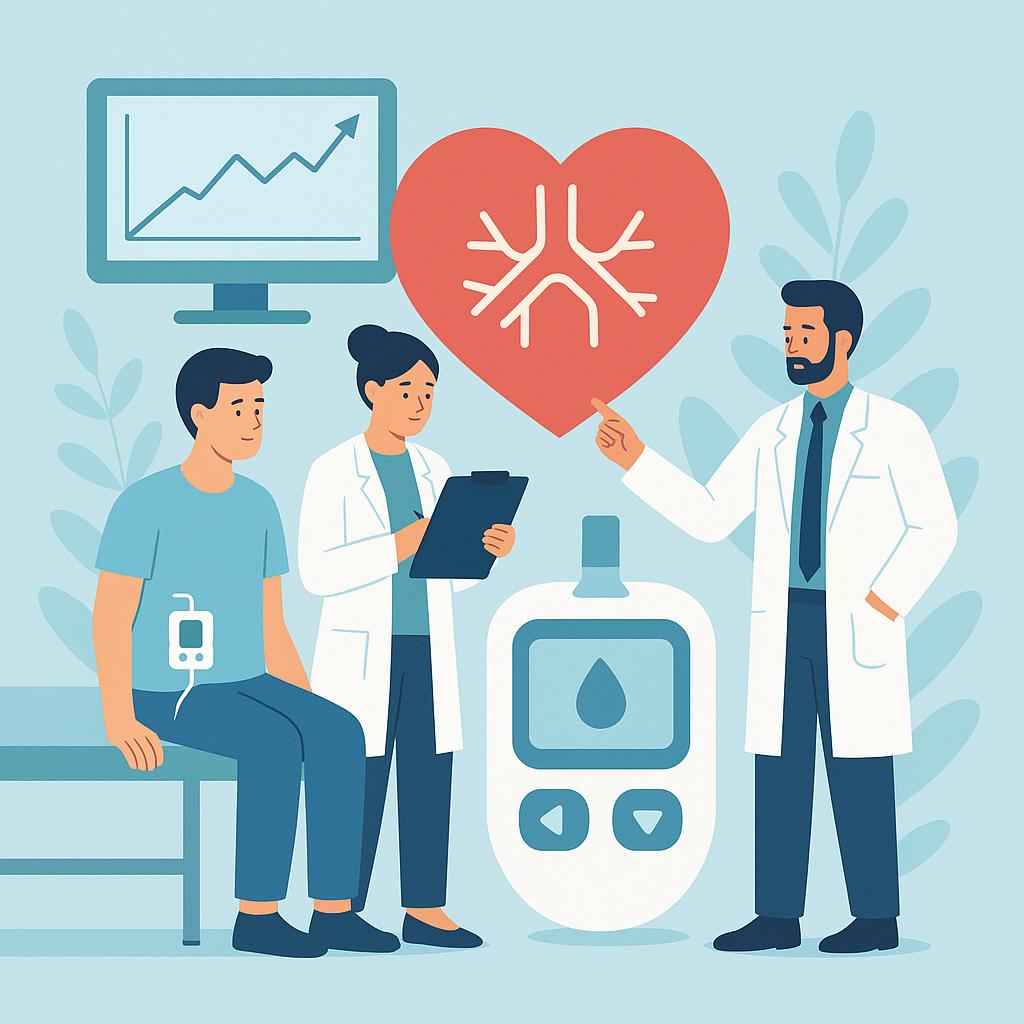 Illustration medicale - Le risque cardiovasculaire résiduel dans le diabète de type 1 - Un enjeu de taille pour la recherche en France