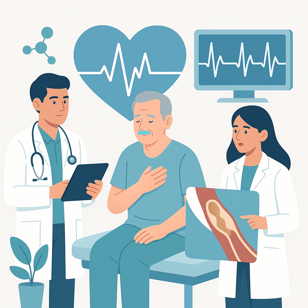 Illustration medicale - Le syndrome coronarien aigu sans élévation du segment ST, quelles sont les nouveautés ?