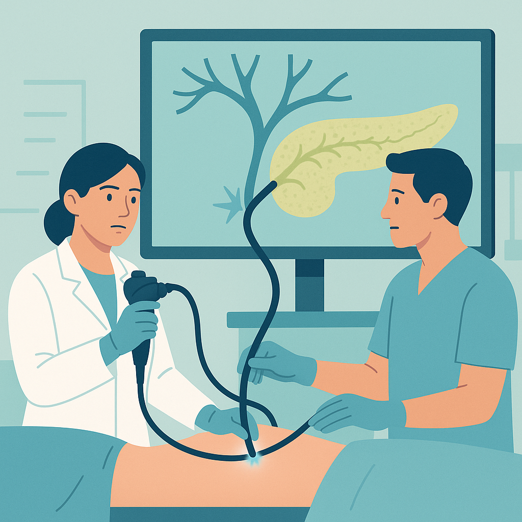 Illustration medicale - LES AVANCÉES DE L'ENDOSCOPIE INTERVENTIONNELLE BILIO-PANCRÉATIQUE