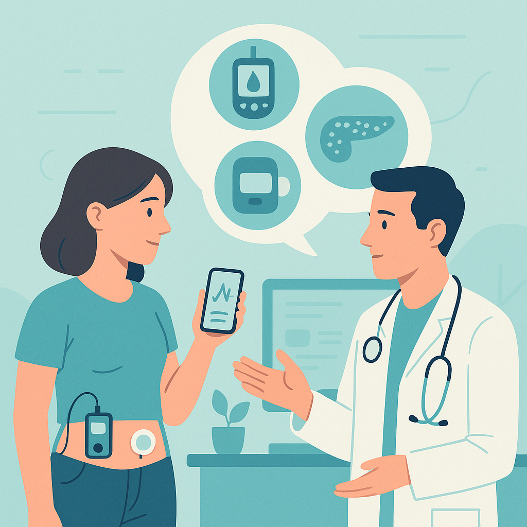 Illustration medicale - Les innovations technologiques pour la prise en charge du diabète de type 1 : améliorations à la marge, ou révolution ?