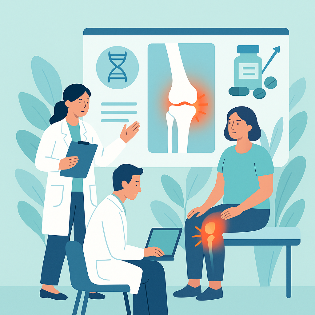 Illustration medicale - Les progrès dans la prise en charge des rhumatismes inflammatoires.