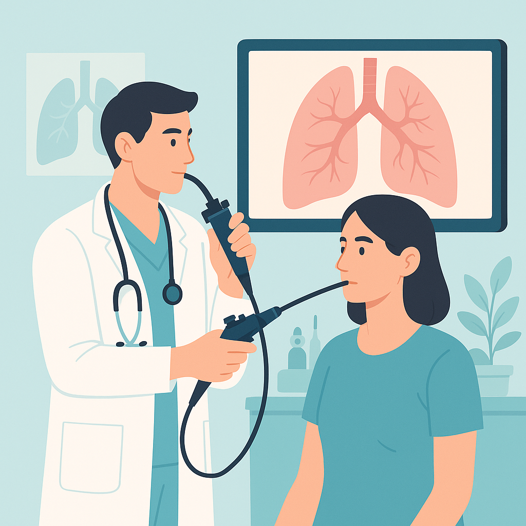 Illustration medicale - LES PROGRÈS DE L'ENDOSCOPIE BRONCHIQUE INTERVENTIONNELLE
