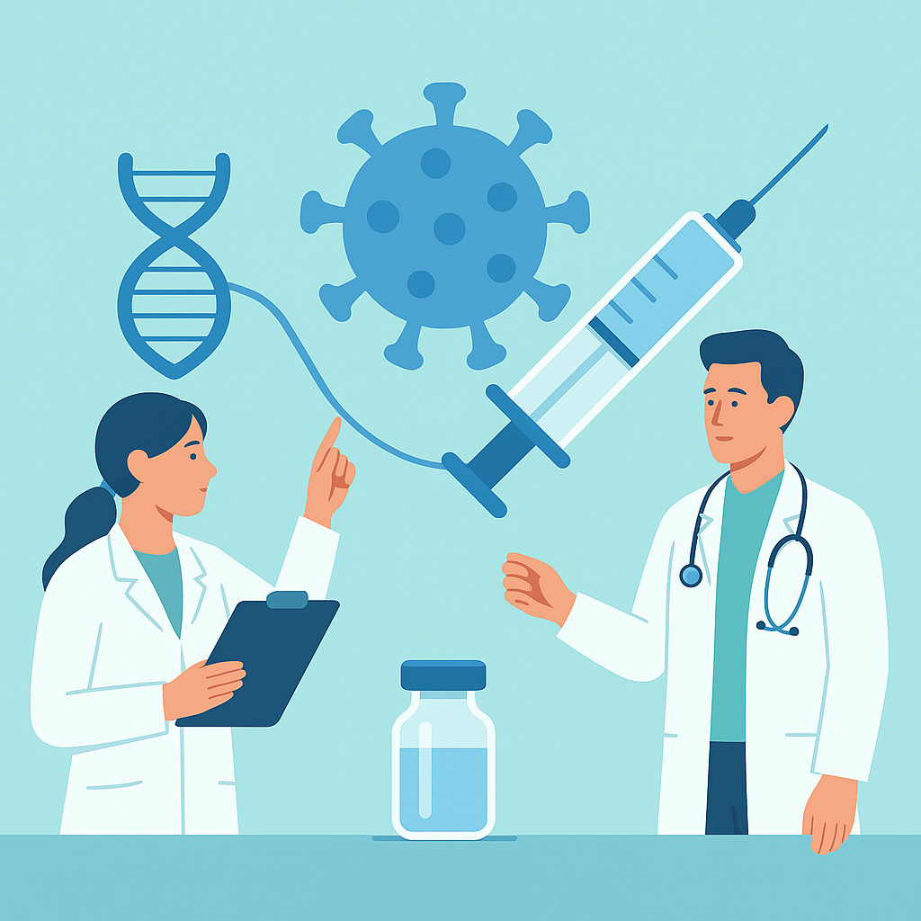 Illustration medicale - Les vaccins ARNm : une révolution dans l'histoire de la vaccination
