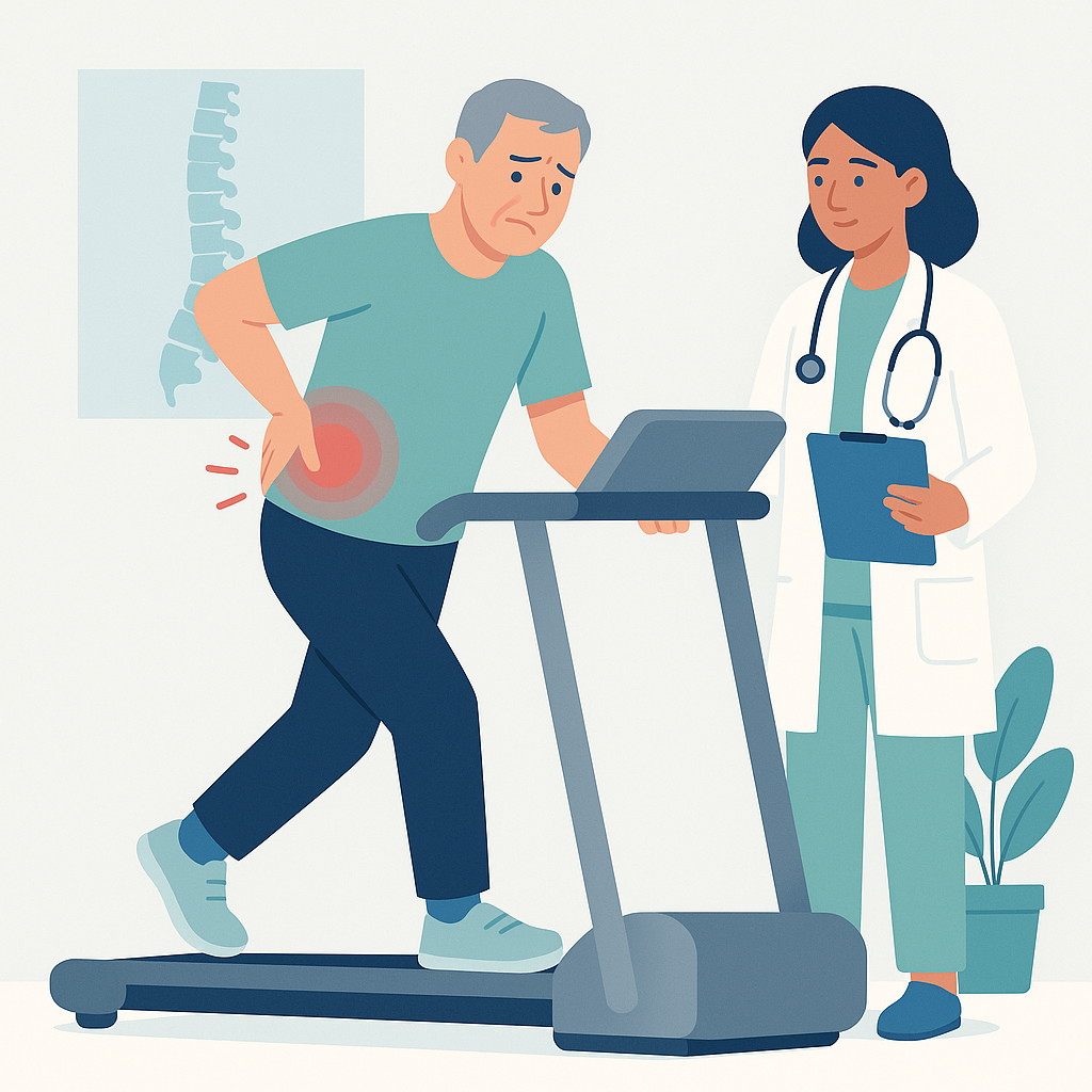 Illustration medicale - Lombalgie chronique : le réentraînement à l'effort
