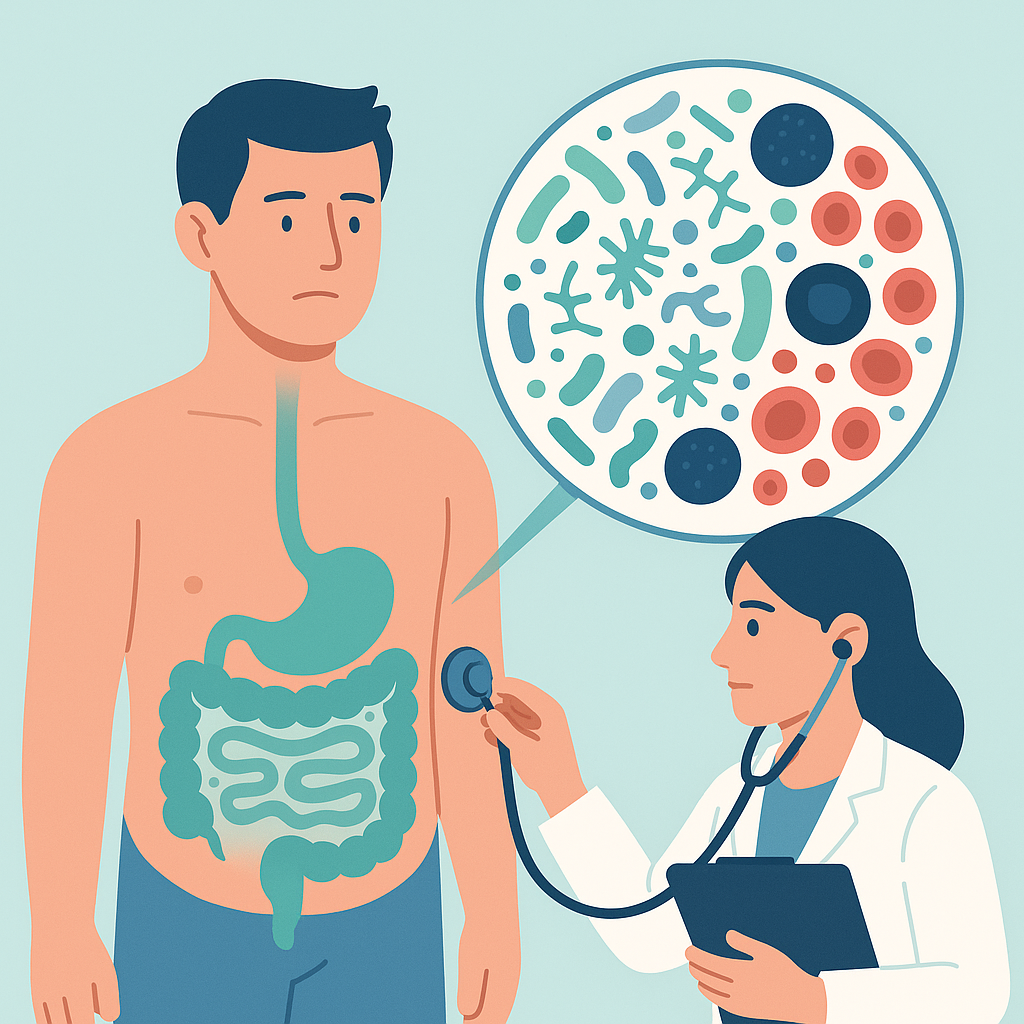 Illustration medicale - Microbiote et maladies hématologiques