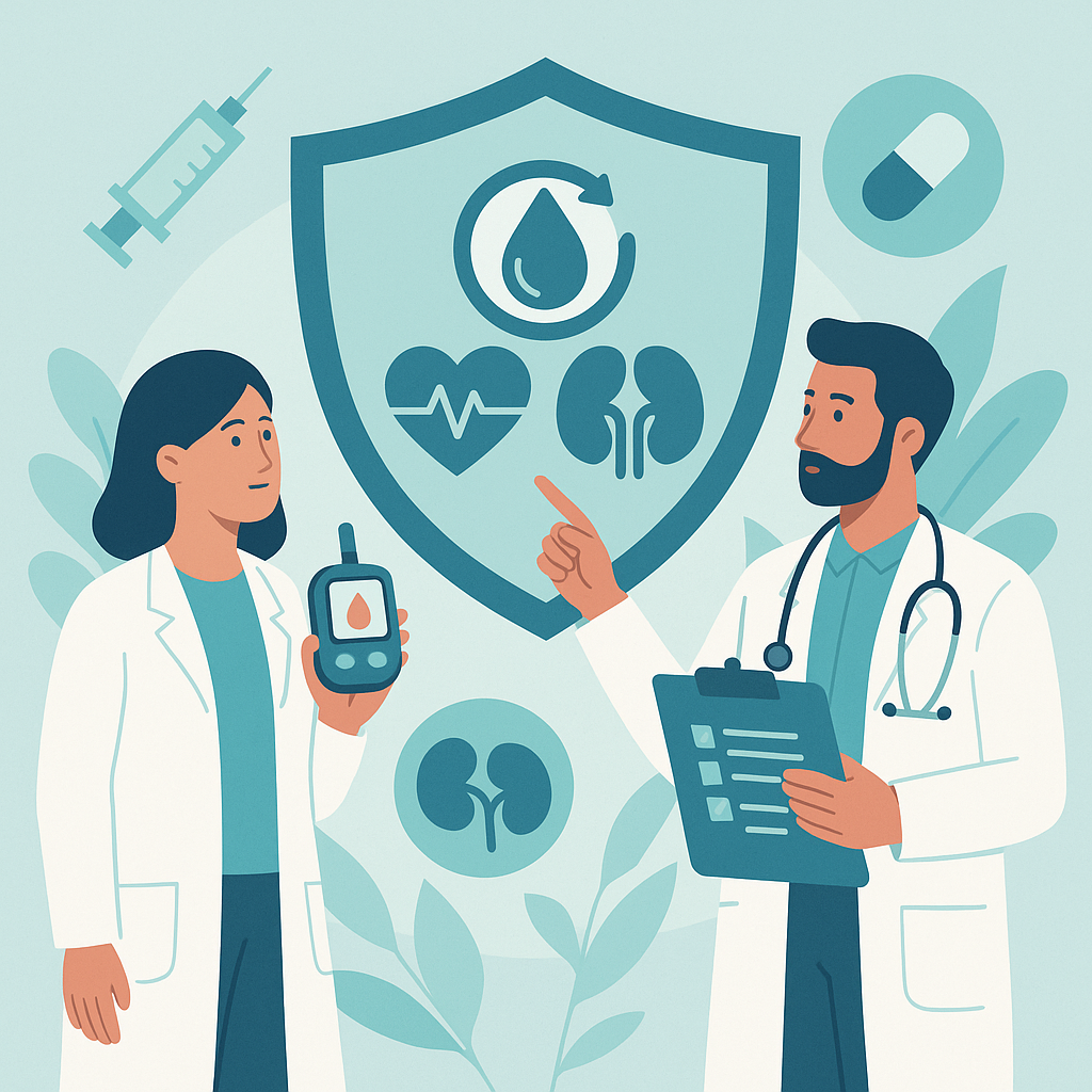 Illustration medicale - Nouveautés dans la prise en charge du diabète de type 2 : de la correction de la glycémie à la protection d'organes