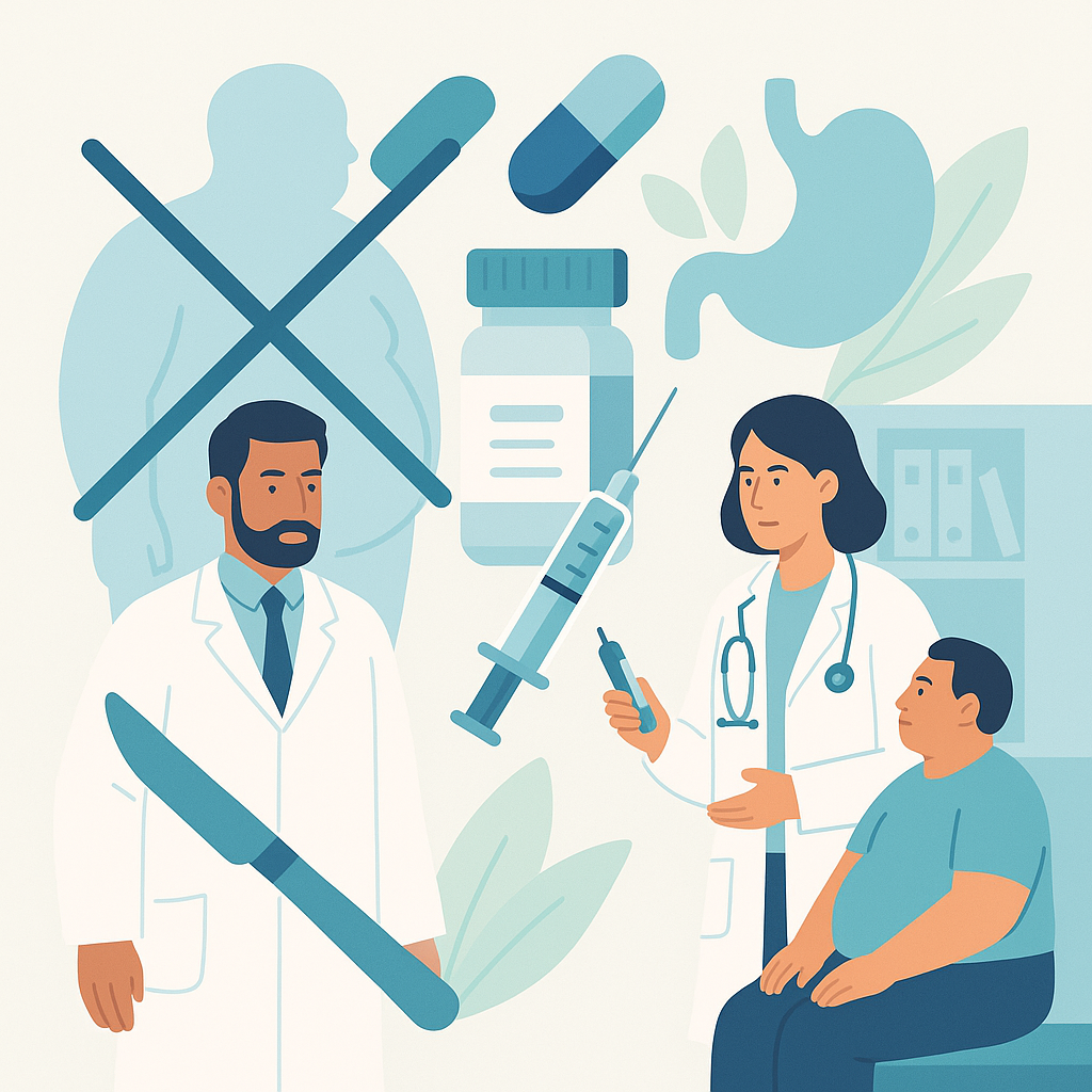 Illustration medicale - Nouveaux traitements médicamenteux de l'obésité : la fin de la chirurgie bariatrique ?