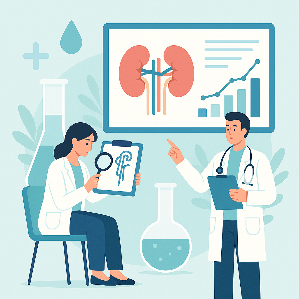 Illustration medicale - Outils d'évaluation de la fonction rénale en 2016 : intérêts, limites