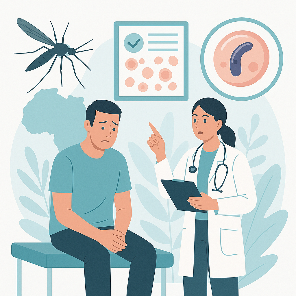 Illustration medicale - Paludisme de l'adulte