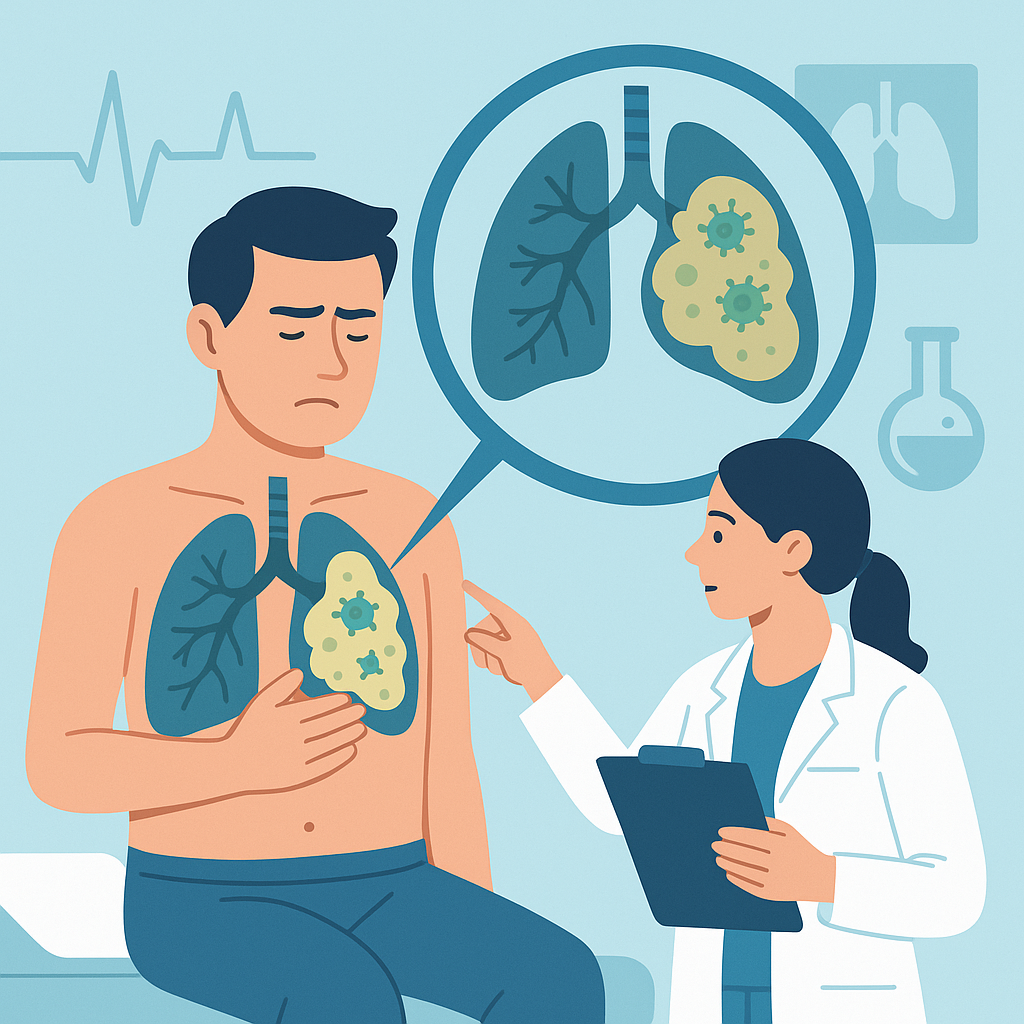 Illustration medicale - Pleurésies purulentes