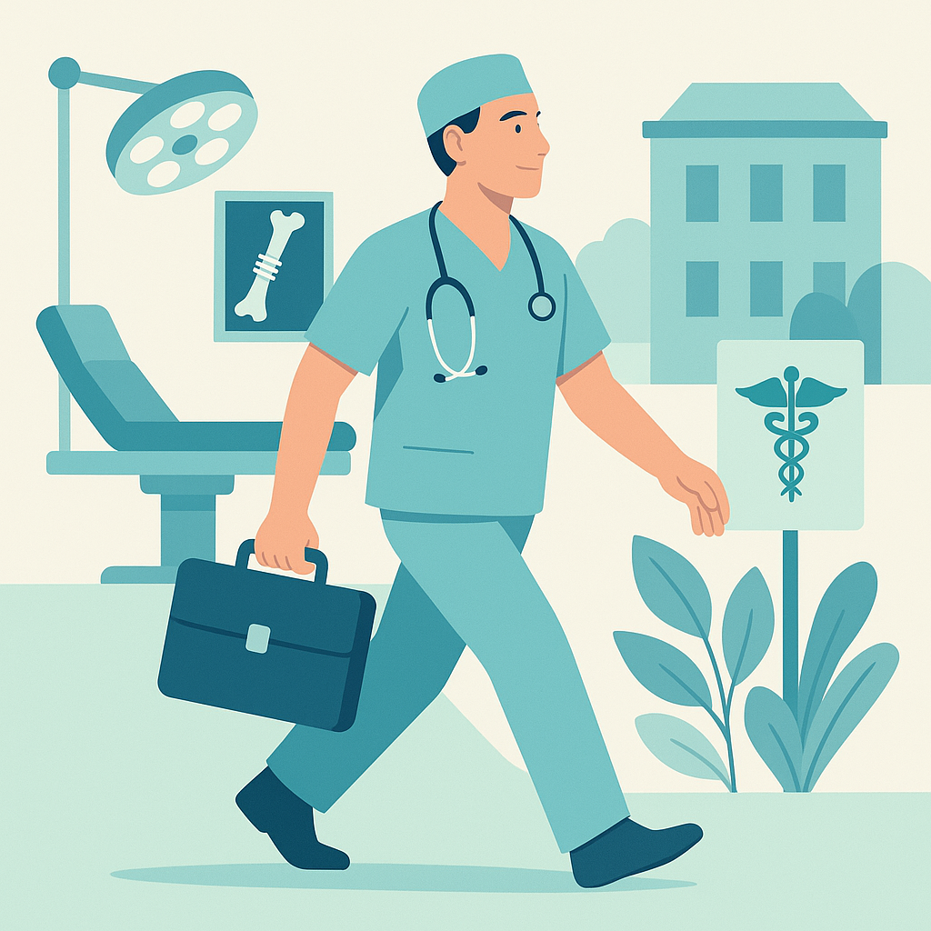 Illustration medicale - Poursuivre sa carrière en chirurgie orthopédique : l'installation en libéral